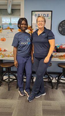 New hire Maram Soe with owner Jenny Ackley.