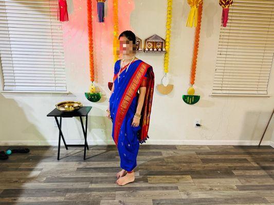 Saree draping