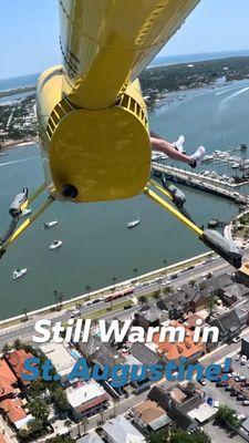 Helicopter ride over St. Augustine Florida with Fly Heli Tours.