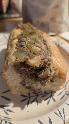 Close-Up of the Philly's Best Cheesesteak with Grilled Onions 11-20-2025