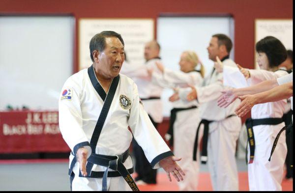 Head Teacher Grandmaster J.K. Lee teaching