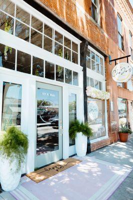 The outside of the boutique