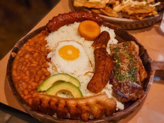 Bandeja Paisa Con Carne