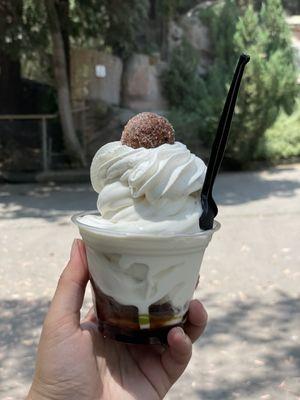 Churro donut sundae