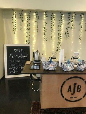 Coffee cart and equipment!