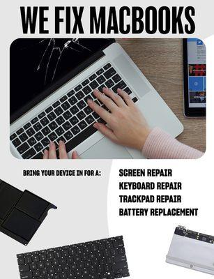 MacBooks, MacBook Airs and MacBook Pros!