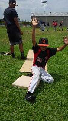 Sliding drills @ Summer Camp