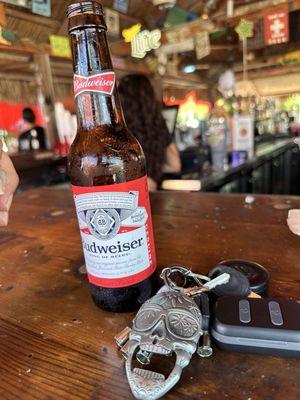 Enjoying a cold one after a long run