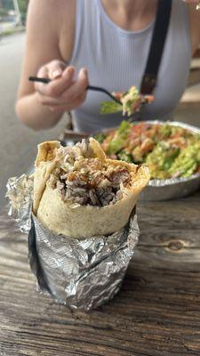 Carne asada burrito