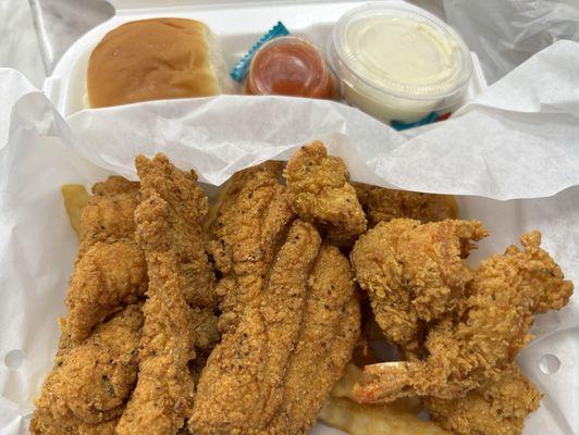 Fish & Shrimp Lunch Combo