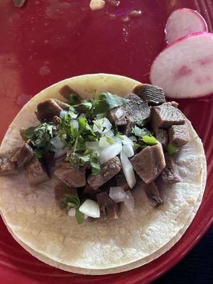 Taco de Lengua