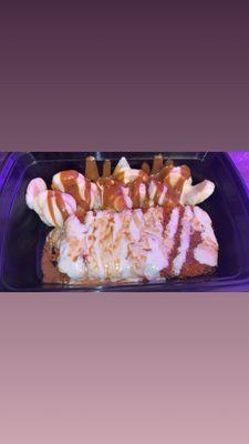 Banana biscoff kunafa