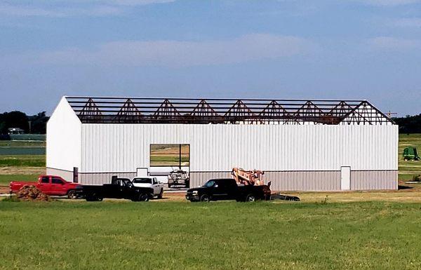 Completing construction on one of our newest buildings.