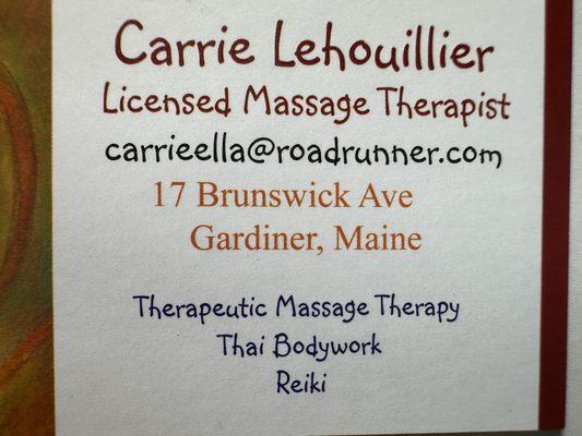 Carrie Lehouillier, LMT