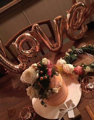 Last picture! My flowers that I purchased and placed on my birthday cake + my Haku. Thank you Kala's