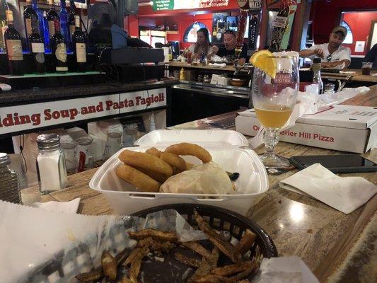 Best onion rings I've had in years, not one soggy...just fluffy crispy crunchiest rings