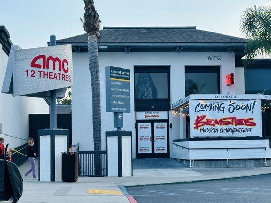 Under Construction and "coming to a theatre near you!" Beasties Mexican Smashburgers! Next to the Marina AMC theatre on PCH (Long Beach)