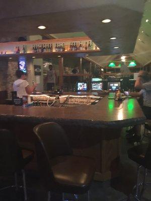 View from the bar ! A little loud 4 a Thursday