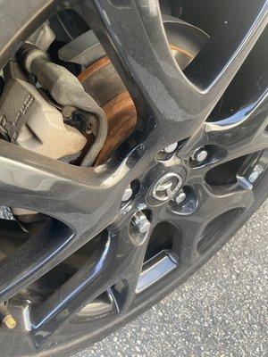 Rust on a brand new brake job. Not even 3 months later, and says this is normal.