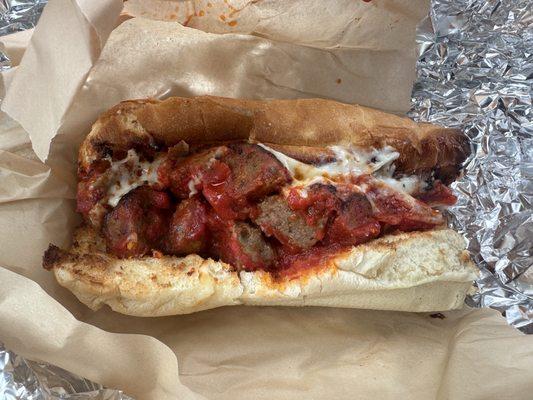 Meatball parm sub
