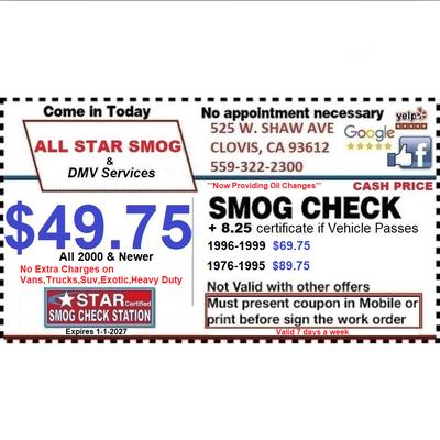All Star Smog & DMV Services