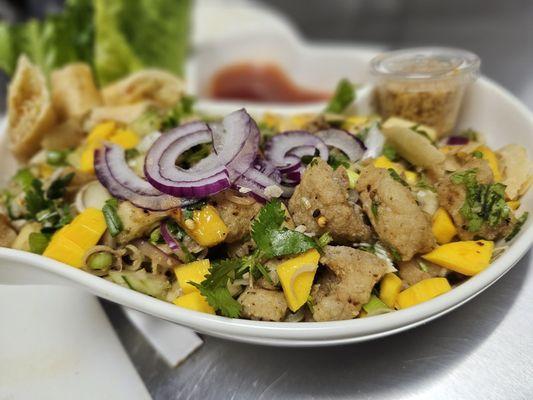 Lao tropical fish fillet wrap