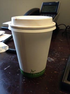 Didn't think to take a photo of my soy Mexican Mocha until it was almost gone... This is the small size.