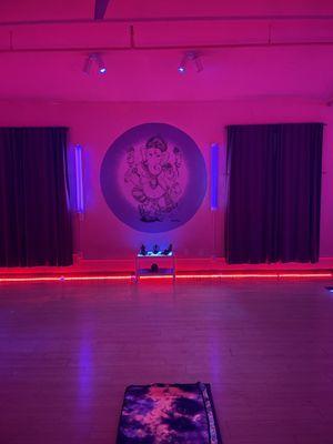 Hot room with backlights