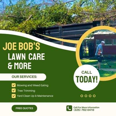 Joe Bob’s Lawn Care & More