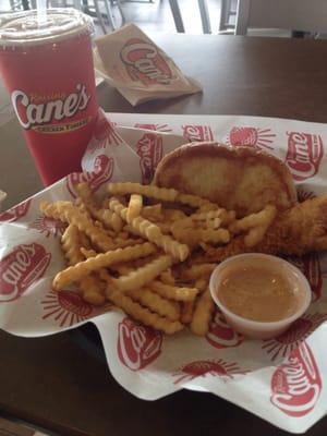 Perfect chicken fingers and delicious sweet tea.