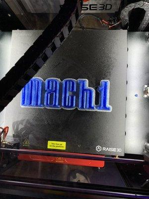 Mach 1 under hood logo