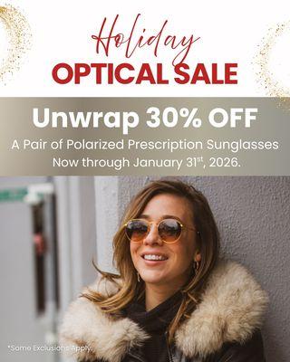 Holiday Optical Sale!