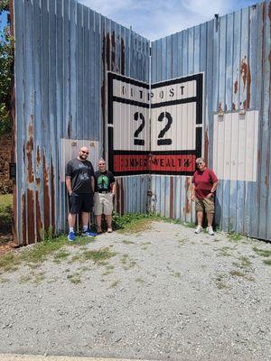 With our Tour guide Chris at the old gates to Alexandria.