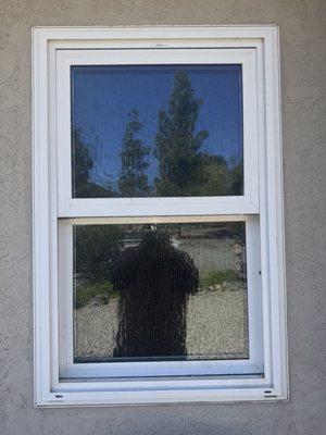 Top and bottom panes replaced.