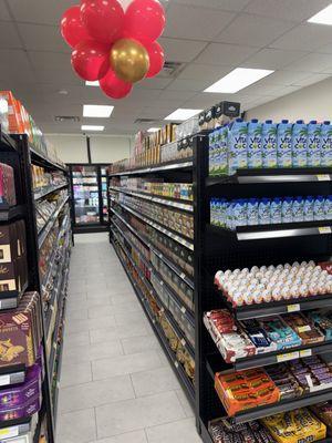 Coffee and tea section