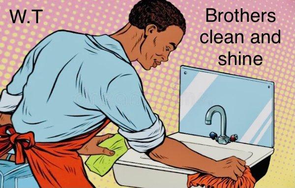 Brothers clean and shine