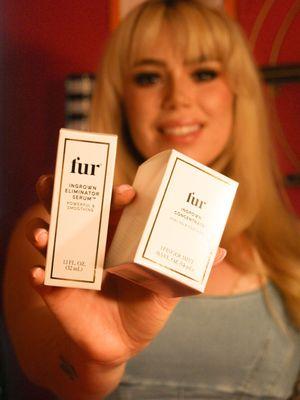 Exfoliating products for wax aftercare