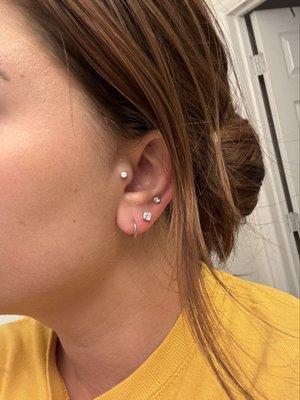 Tragus piercing