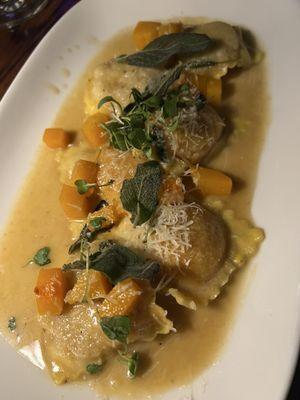 Butternut Squash ravioli