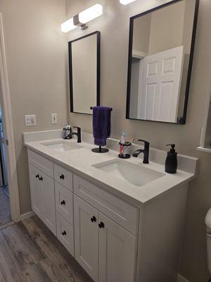 The installation went quickly too