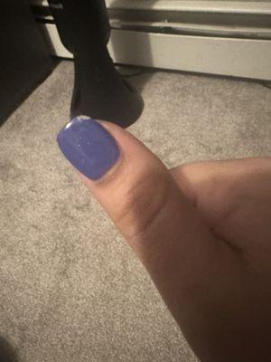 Dip manicure 2 days later