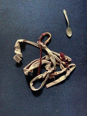 Druggie junk found in room