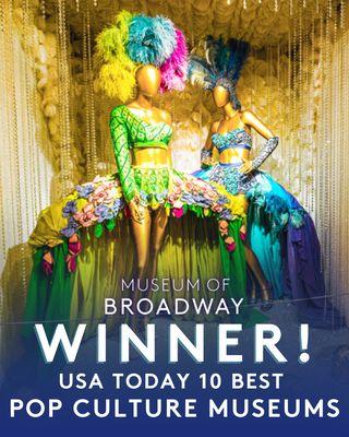 We're so excited to have been named on the 10 Best Pop Culture Museums list in 2024 AND 2025 by USA TODAY !!