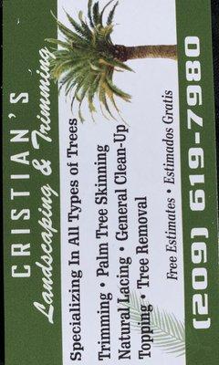 Cristian’s Landscaping and Trimming