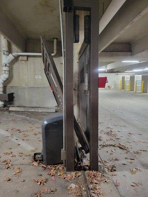 Gate is always broken like this.