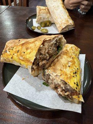 Spicy beef shawarma (baked)
