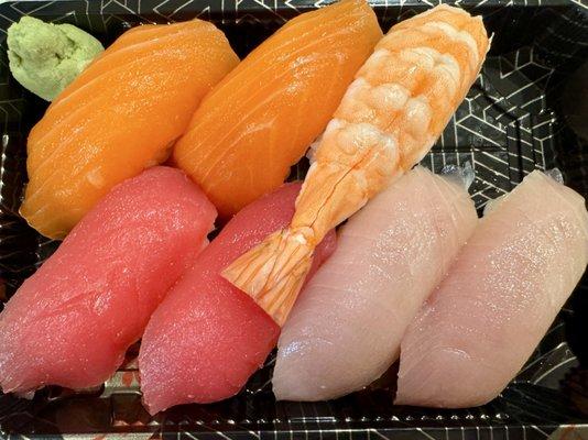 8 piece nigiri (I ate one lol)