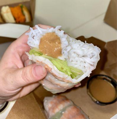 Summer Roll - Shrimp with Sauce - Peanut sauce