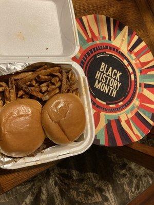 The smash burger special!! You get two and fries. Delicious