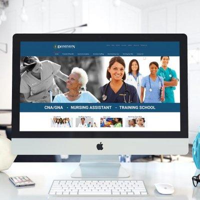 Website developed for Dominion Academy
